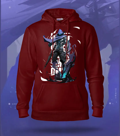 Omen | Valorant – Shadow Walker Regular Hoodie - Maroon / XS - Valorant