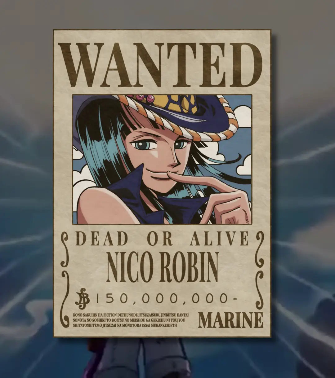 One Piece Anime Posters | Select Your Favorite Character Design | Premium Wall Art Collection - A4 / Unframed / Nico
