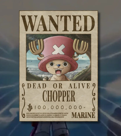 One Piece Anime Posters | Select Your Favorite Character Design | Premium Wall Art Collection - A4 / Unframed / Chopper
