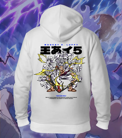 One Piece Gear 5 Hoodie – Sun God Nika | Regular Hoodie - White / XS - One Piece
