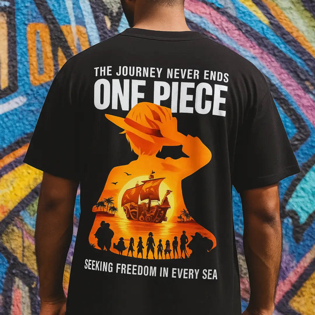 One Piece – Seeking Freedom (Sunset Edition) Oversized - Black / S