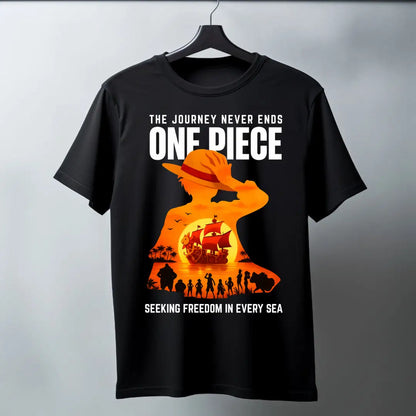 One Piece – Seeking Freedom (Sunset Edition) Regular T-Shirt - Black / S