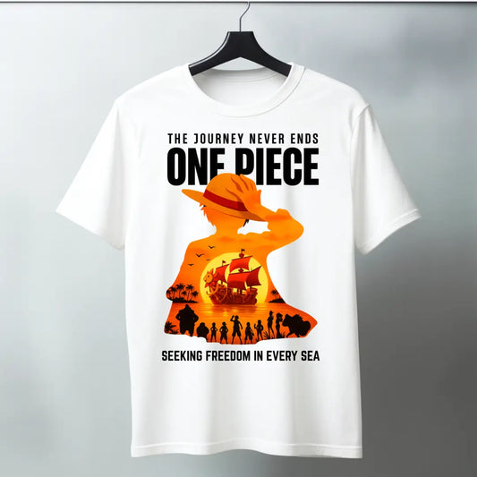 One Piece – Seeking Freedom (Sunset Edition) Regular T-Shirt - White / S