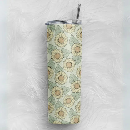 Pastel Sunflower Skinny Tumbler (591 ml / 20 oz)