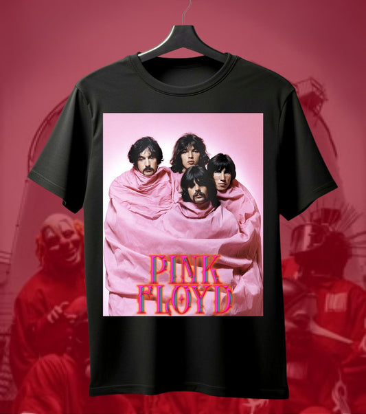 Pink Floyd Pink Suits Band Portrait Regular T-Shirt