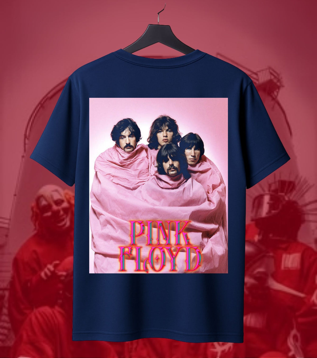Pink Floyd Pink Suits Band Portrait Regular T-Shirt