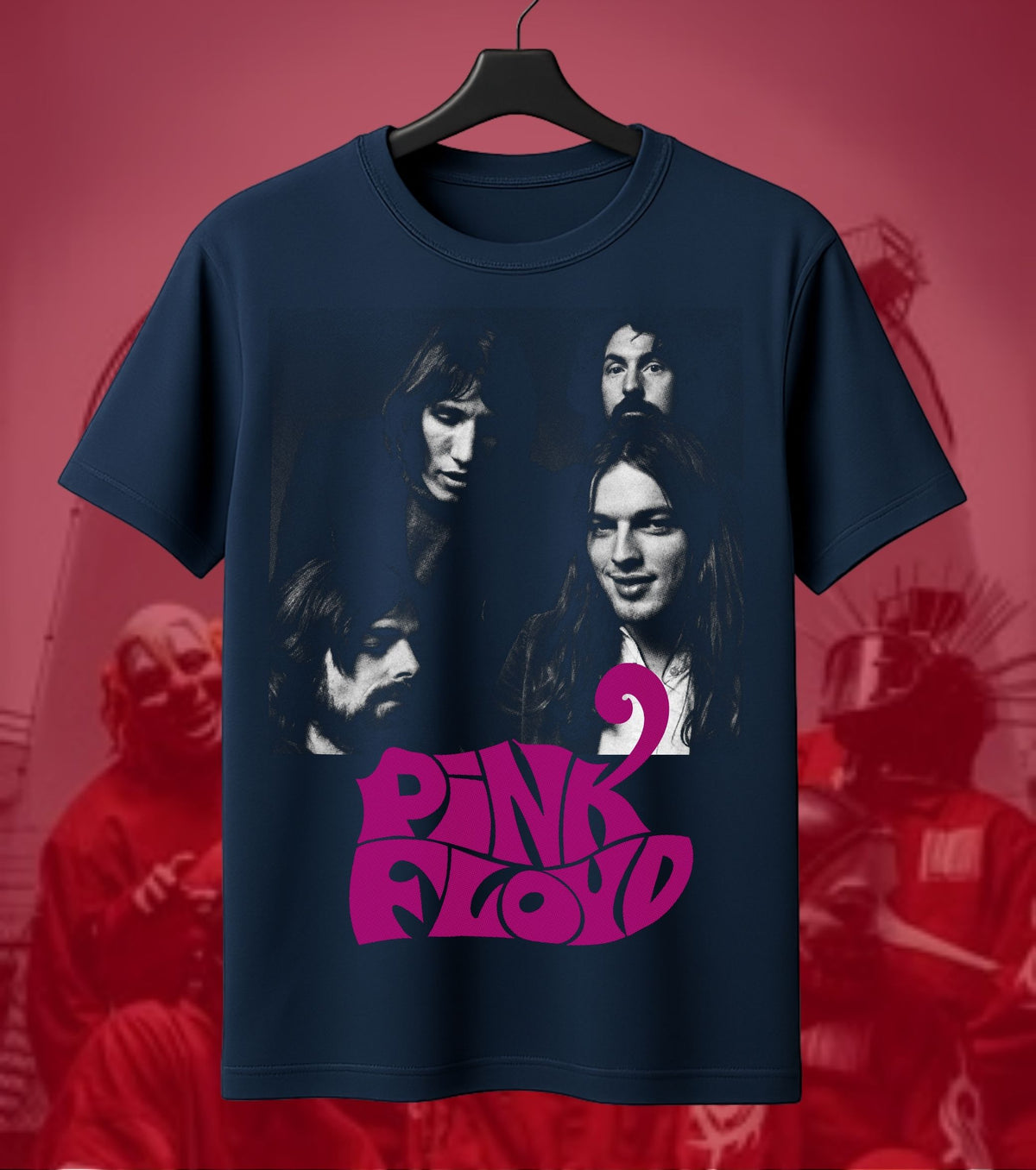 Pink Floyd Portrait Logo Graphic Regular T-Shirt