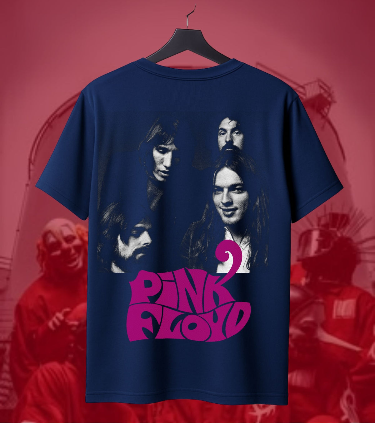 Pink Floyd Portrait Logo Graphic Regular T-Shirt