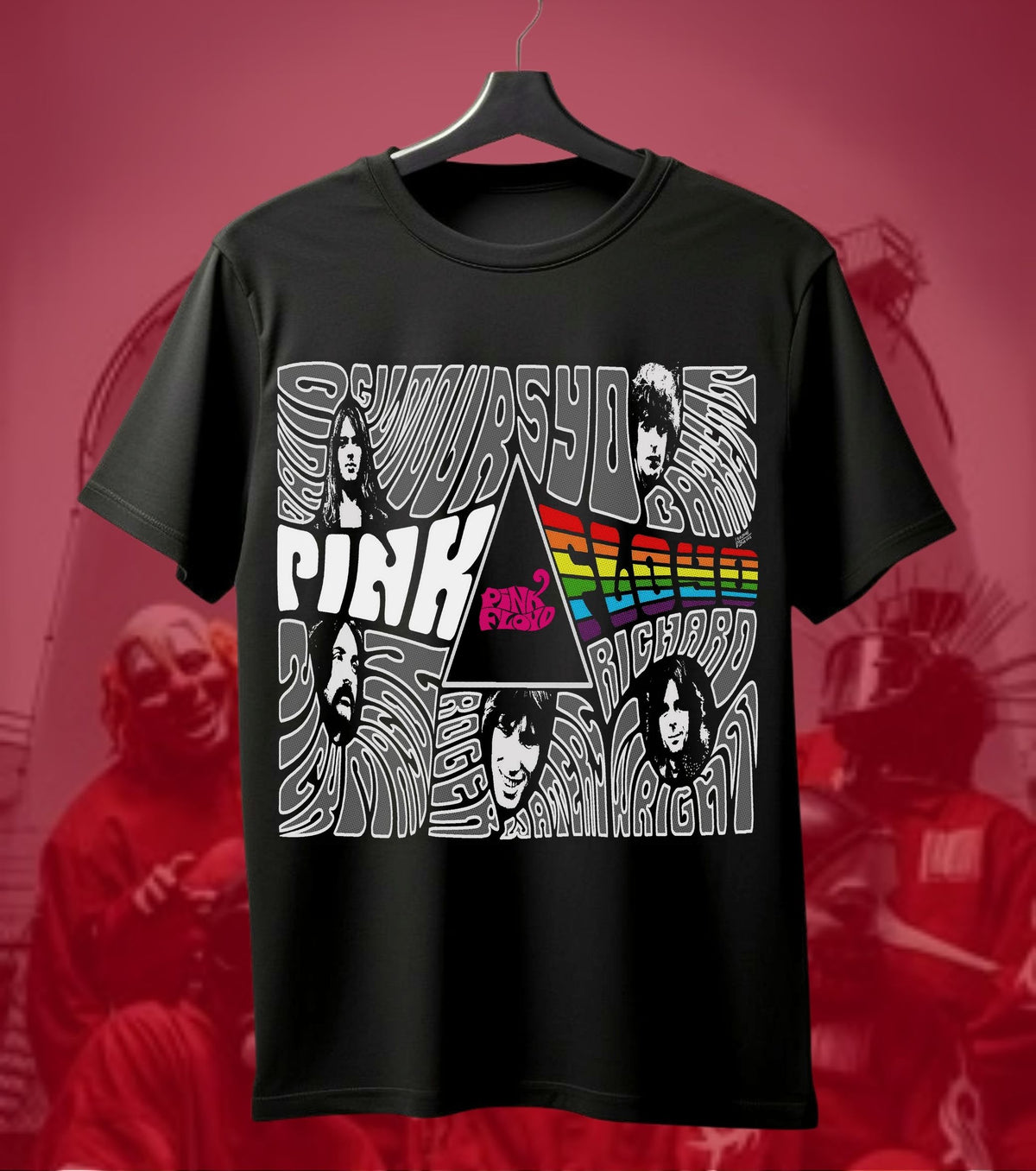 Pink Floyd Psychedelic Collage Regular T-Shirt