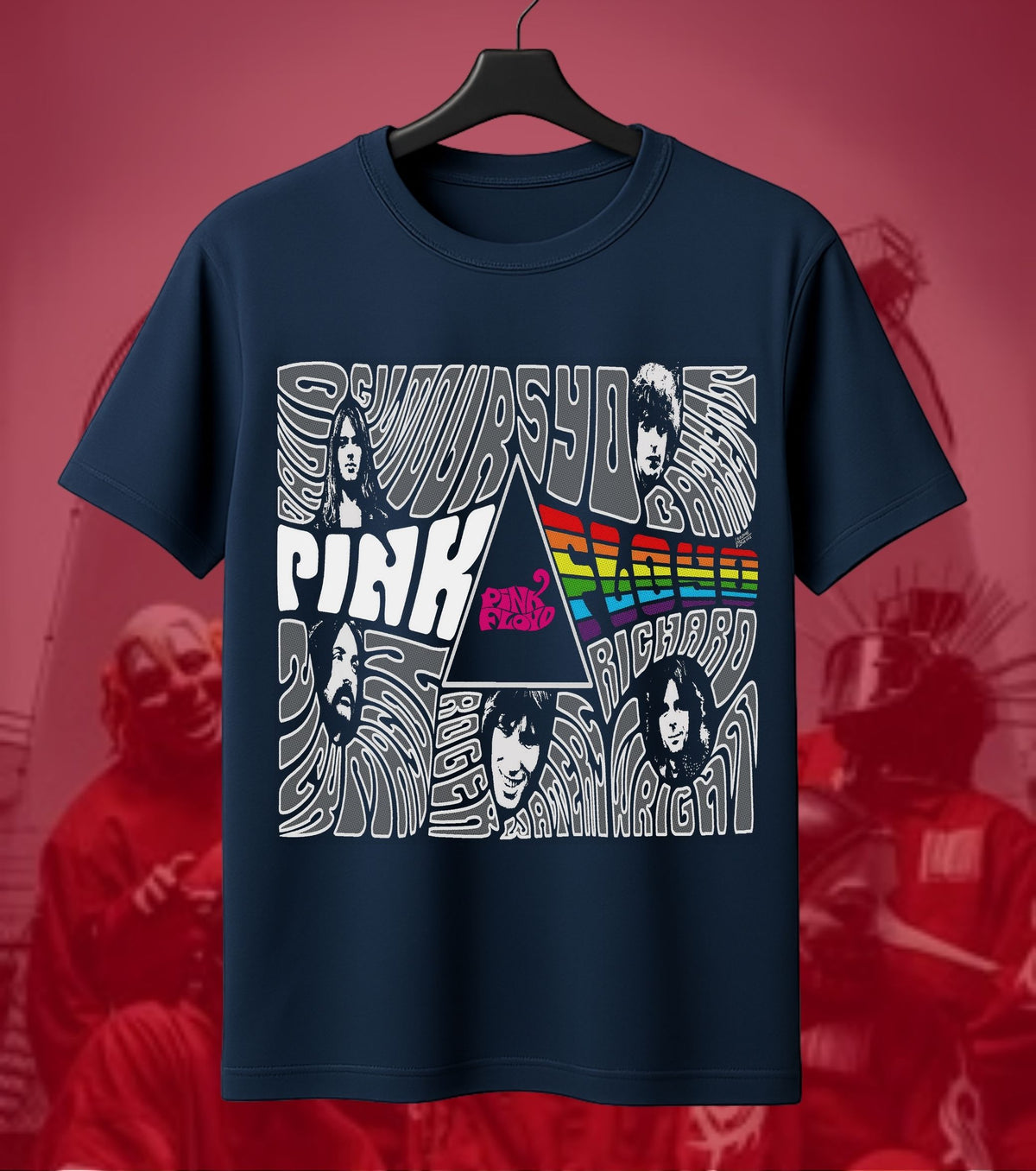 Pink Floyd Psychedelic Collage Regular T-Shirt