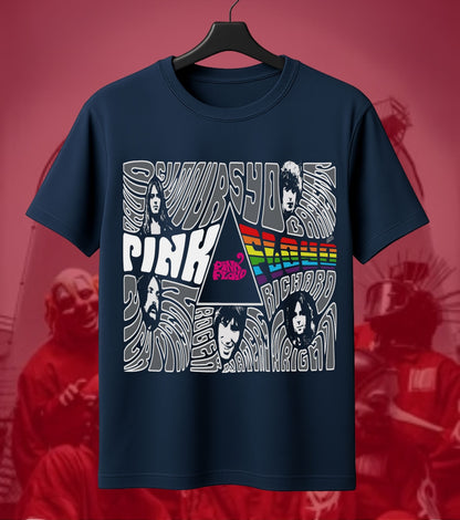 Pink Floyd Psychedelic Collage Regular T-Shirt