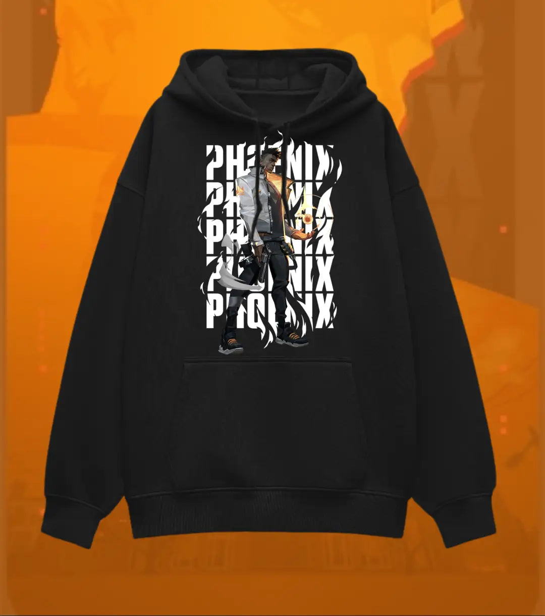 Phoenix – Blazing Rebirth Valorant Oversized Hoodie | Oversized Street Mode - Valorant