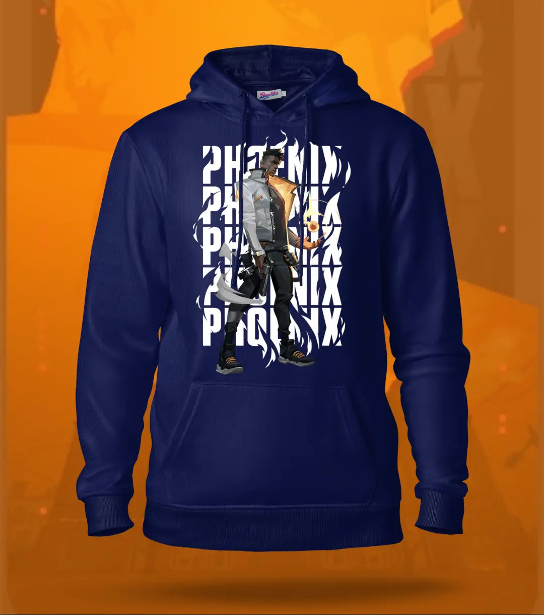 Phoenix | Valorant – Blazing Rebirth Regular Hoodie - Navy / XS - Valorant