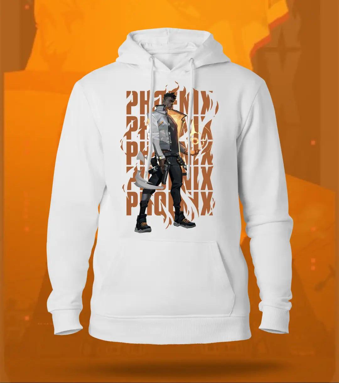 Phoenix | Valorant – Blazing Rebirth Regular Hoodie - White / XS - Valorant