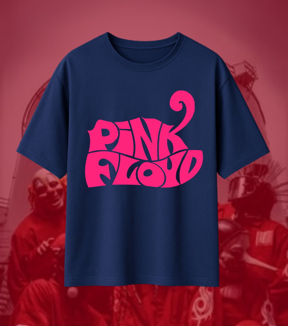 Pink Floyd oversized T-shirt - Navy logo reference
