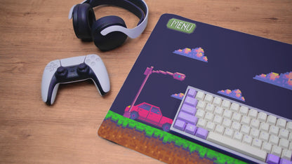 Retro Pixel “Eat Sleep Game” XL Mousepad – 80×33 cm