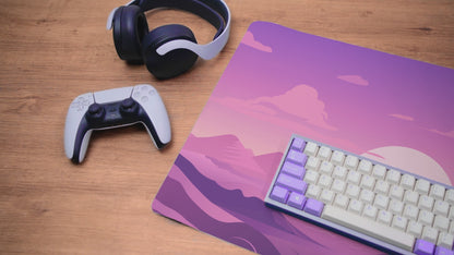 Purple Sunset Mountains Mousepad