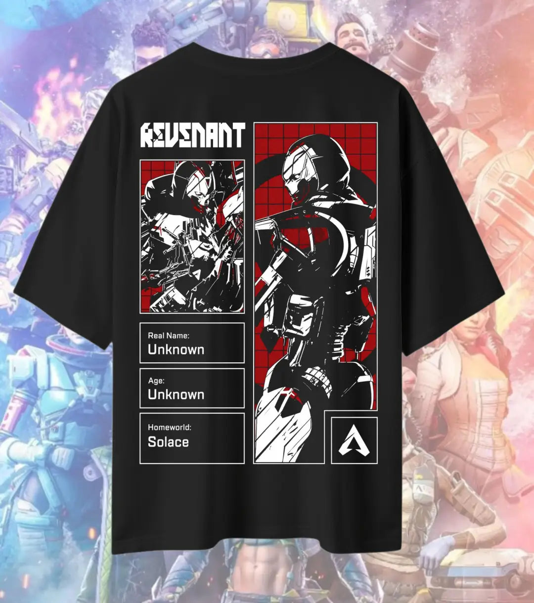 Revenant Shadow Protocol Oversized T-Shirt – Apex Legends Inspired Streetwear - Black / S - Apex legends
