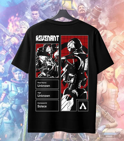 Revenant Shadow Protocol T-Shirt – Apex Legends Inspired Streetwear - Back (Dual Print) / Black / S - Apex legends