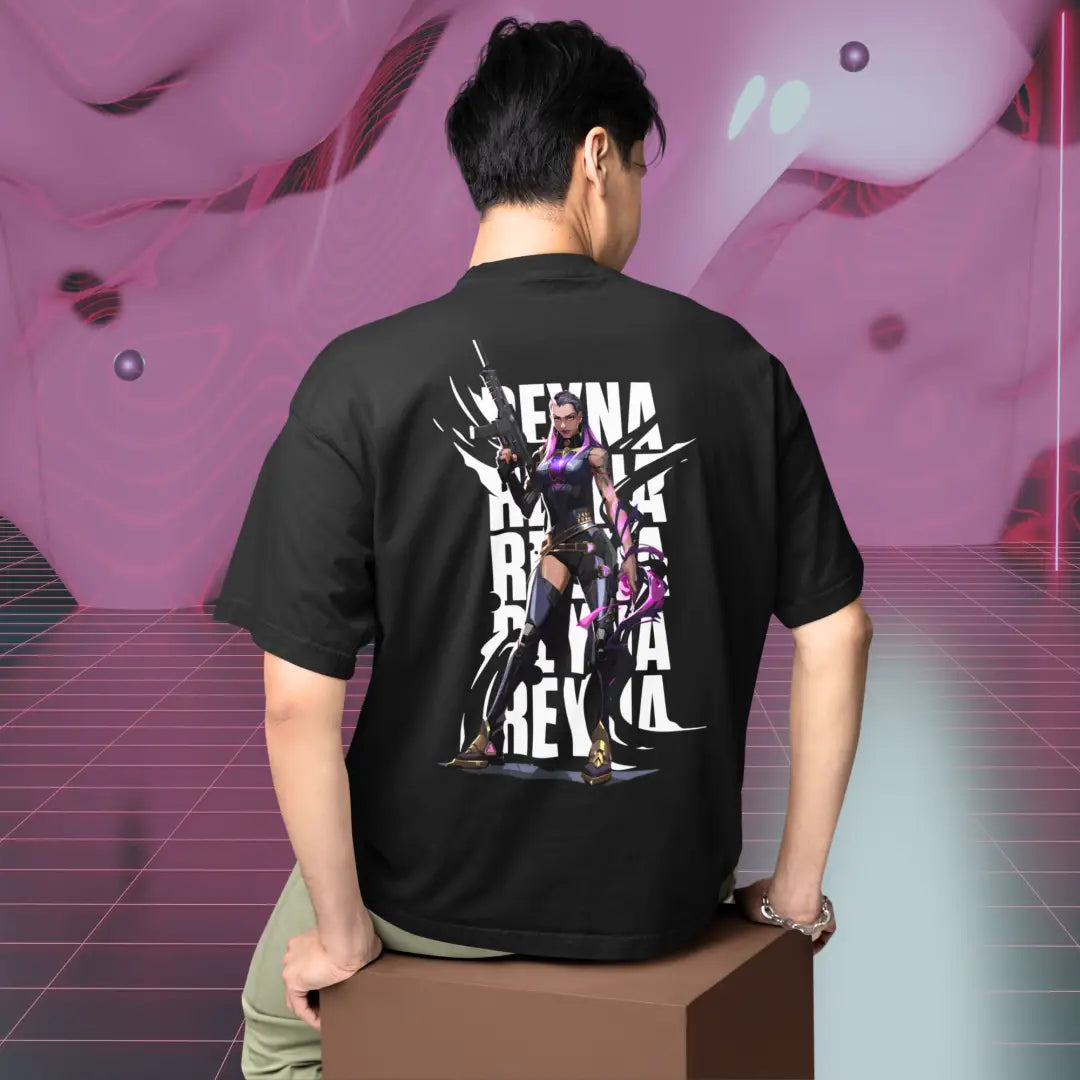 Reyna – Empress Mode Valorant Oversized T Shirt | Oversized Clutch Fit - Black / XS / 180GSM - Valorant