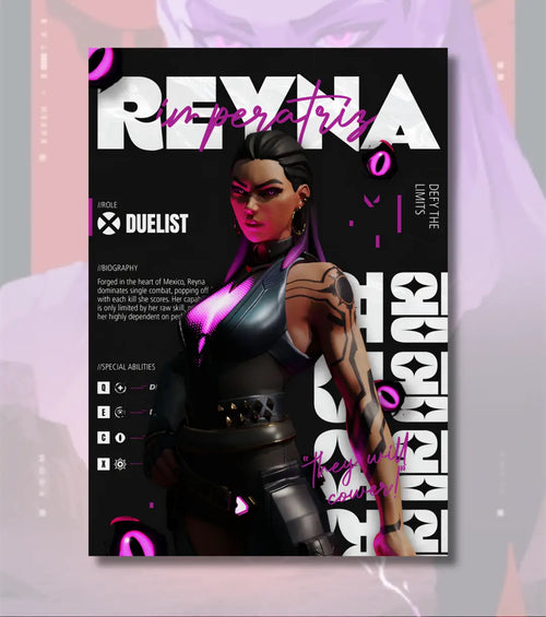 Reyna Valorant Poster – Empress Energy Wall Art | Own the Room in Style - Valorant