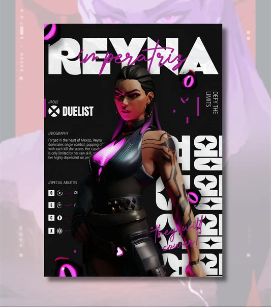 Reyna Valorant Poster – Empress Energy Wall Art | Own the Room in Style - Valorant