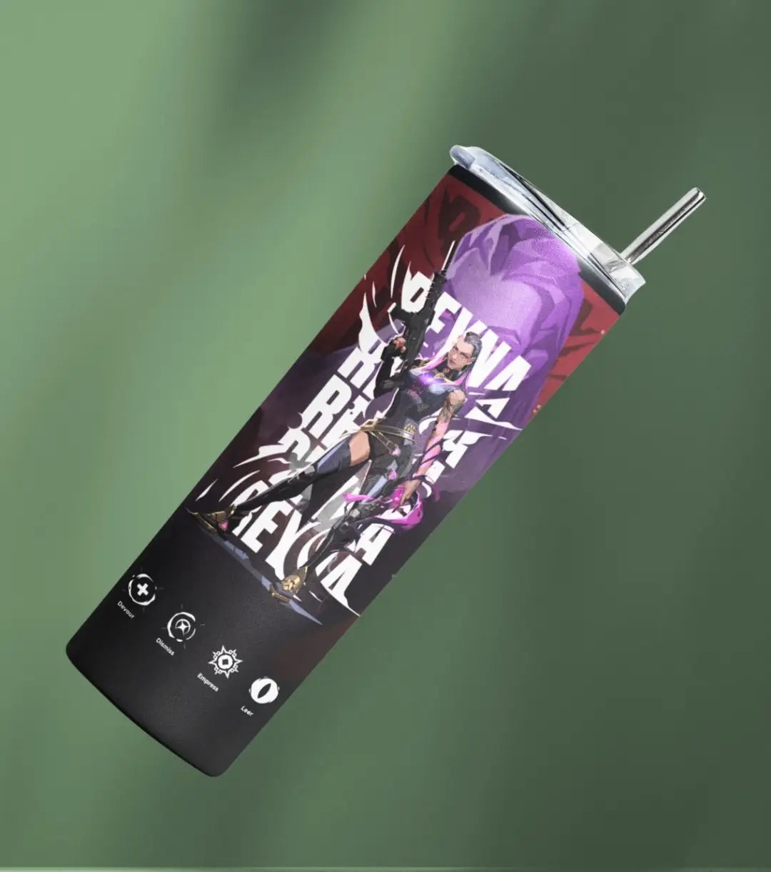 Reyna Valorant Tumbler – Empress Mode | Game-Day Drinkware - Valorant