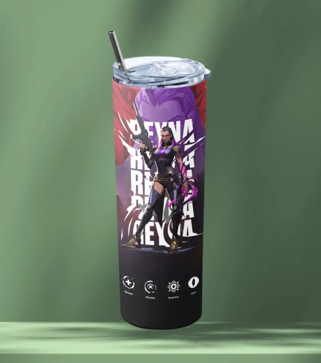 Reyna Valorant Tumbler – Empress Mode | Game-Day Drinkware - Valorant