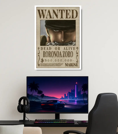 Roronoa Zoro – One Piece Wanted Poster - One Piece
