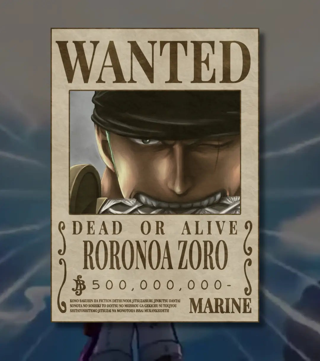 Roronoa Zoro – One Piece Wanted Poster - One Piece