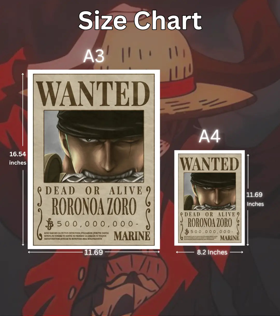 Roronoa Zoro – One Piece Wanted Poster - One Piece