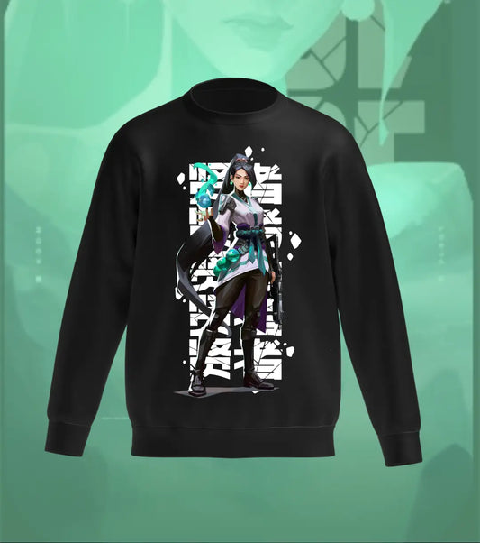 Sage Guardian Sweatshirt – Valorant Edition - Black / Regular / XS - Valorant