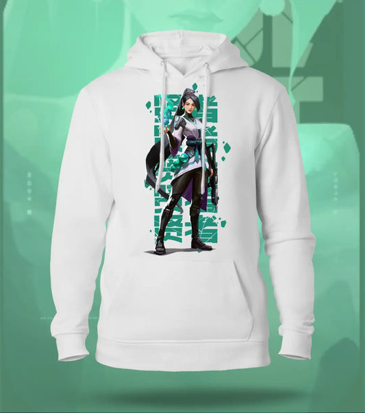 Sage | Valorant – Guardian Spirit Regular Hoodie - White / XS - Valorant