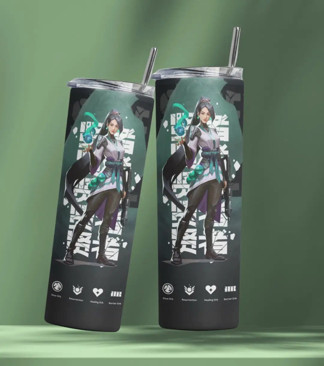 Sage Valorant Tumbler – Guardian Spirit | Desk-to-Ranked Essential - Valorant