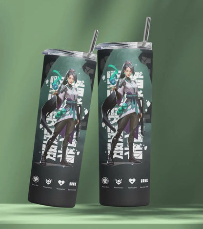 Sage Valorant Tumbler – Guardian Spirit | Desk-to-Ranked Essential - Valorant