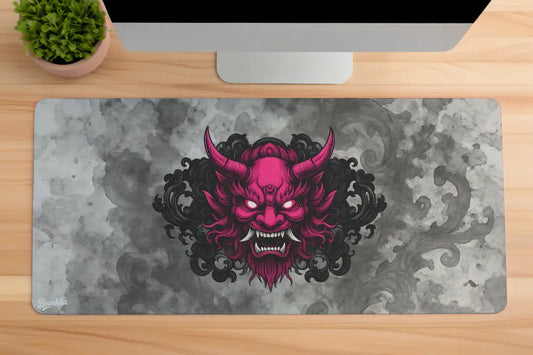 Samurai Oni Demon Gaming Mousepad - XL 80 x 33 Cm
