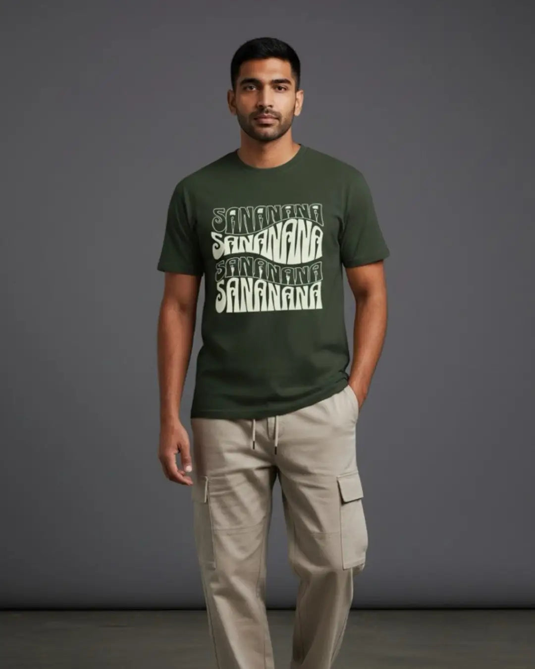 SANANANA OG Legacy BGMI T-Shirt | PUBG Meme Graphic Tee - Bottle Green / S - BGMI/PUBG