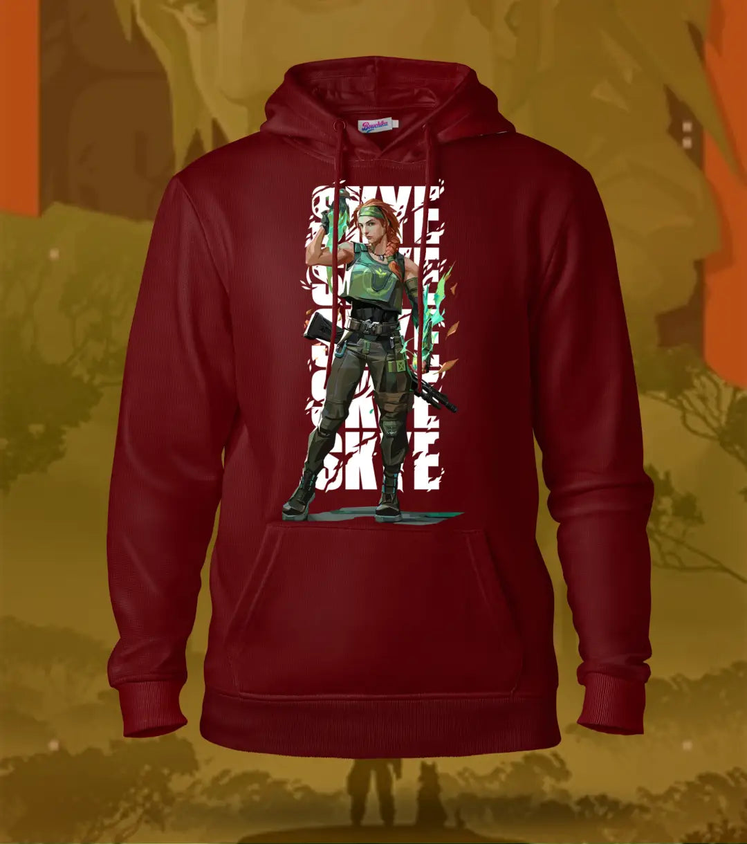 Skye | Valorant – Nature’s Resolve Regular Hoodie - Maroon / XS - Valorant