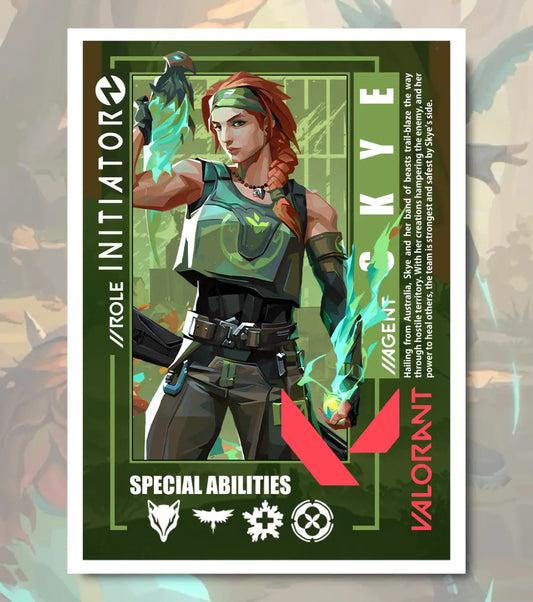 Skye Valorant Poster – Nature’s Guardian Wall Art | Fresh Energy for Gamer Spaces - A4 / White frame - Valorant