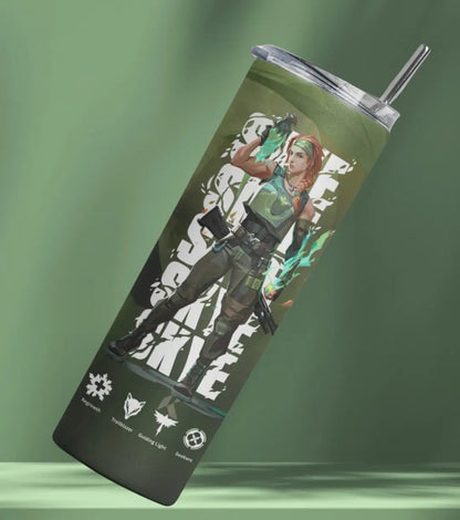 Skye Valorant Tumbler – Nature’s Resolve | Hydration On Command - Valorant
