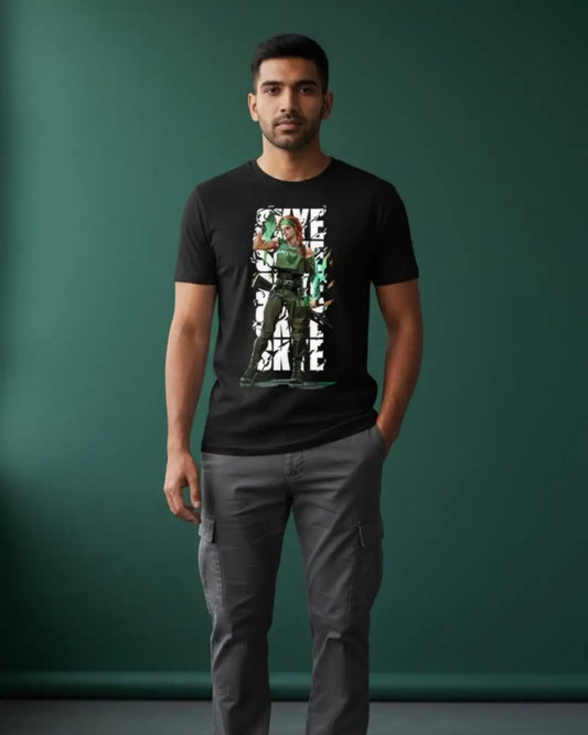 Skye - Wild Spirit Valorant T Shirt | Nature-Driven Tee - Front Only / Black / S - Valorant