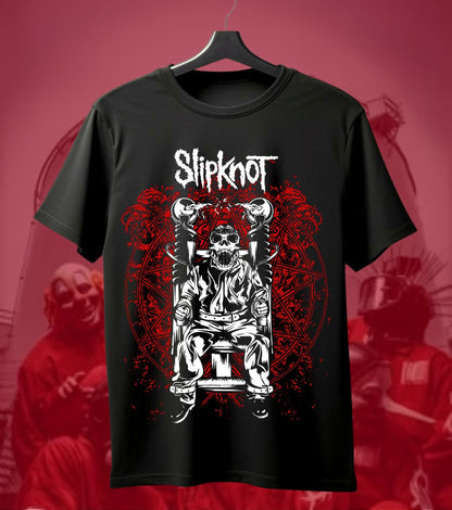 Slipknot Throne Character Graphic Regular T-Shirt black front