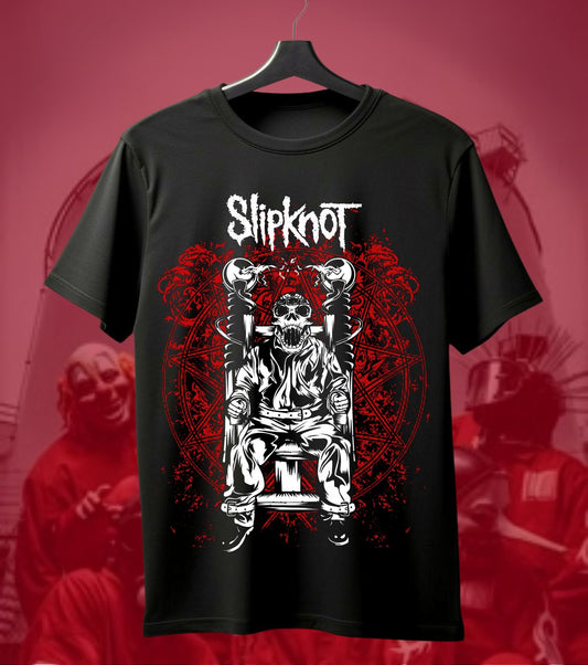 Slipknot Throne Character Graphic Regular T-Shirt black front