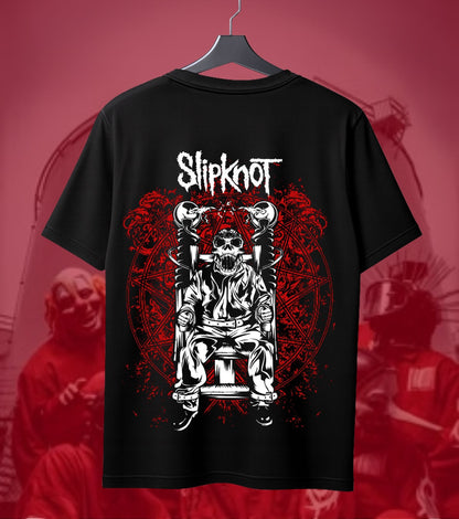 Slipknot Throne Character Graphic Regular T-Shirt black back