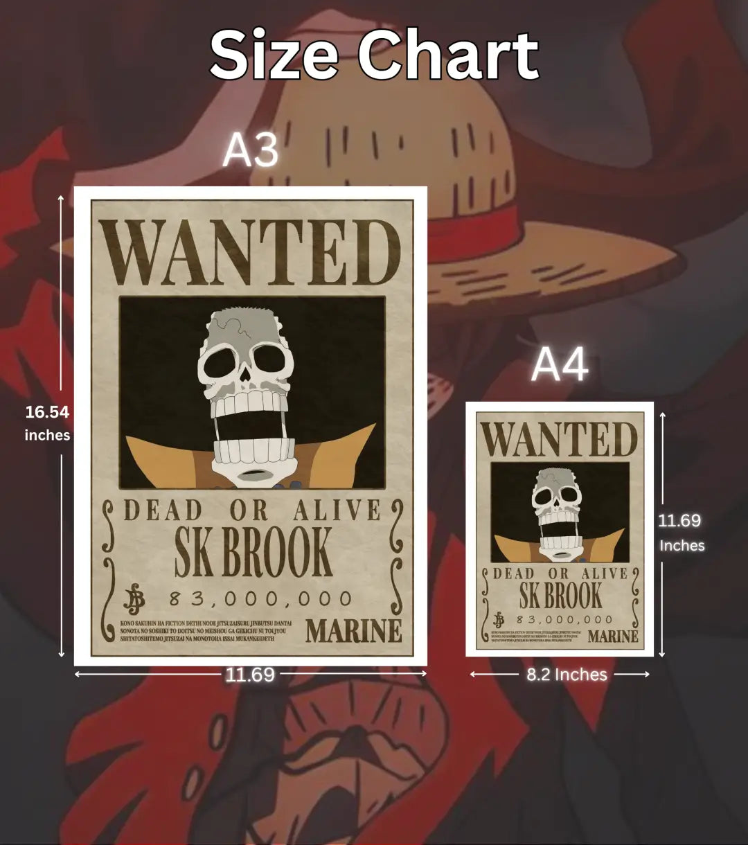 Soul King Brook – One Piece Wanted Poster - One Piece