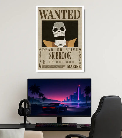 Soul King Brook – One Piece Wanted Poster - One Piece