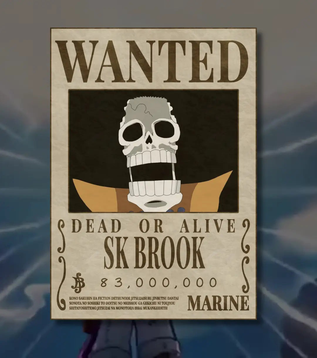 Soul King Brook – One Piece Wanted Poster - One Piece