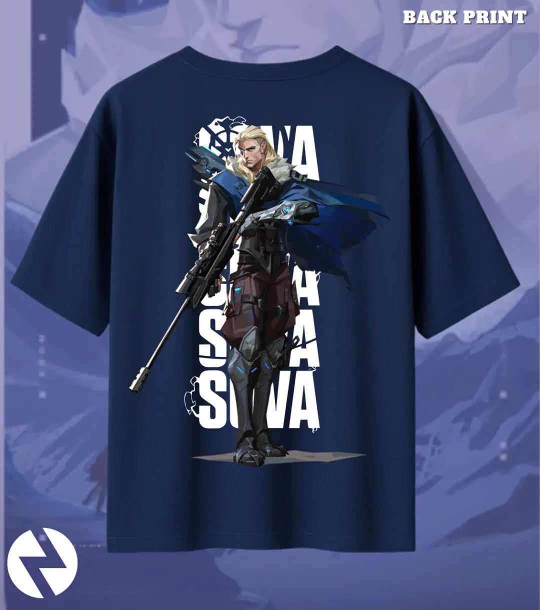 Sova – Hunter’s Focus Valorant Oversized T Shirt | Bold Casual Energy - Navy / XS / 180GSM - Valorant