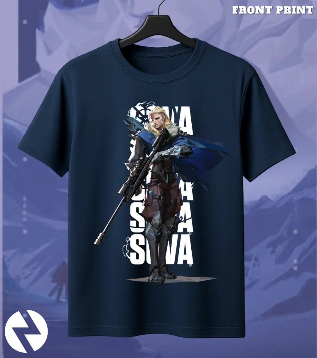 Sova - Recon Vision Valorant T Shirt | See First Tee - Front Only / Navy / S - Valorant
