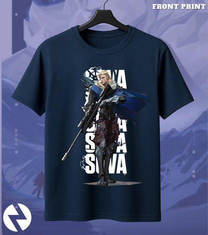 Sova - Recon Vision Valorant T Shirt | See First Tee - Front Only / Navy / S - Valorant